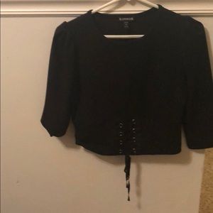 Express Petite 3/4 sleeve top